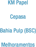 KM Papel
Cepasa Bahia Pulp (BSC)
Melhoramentos